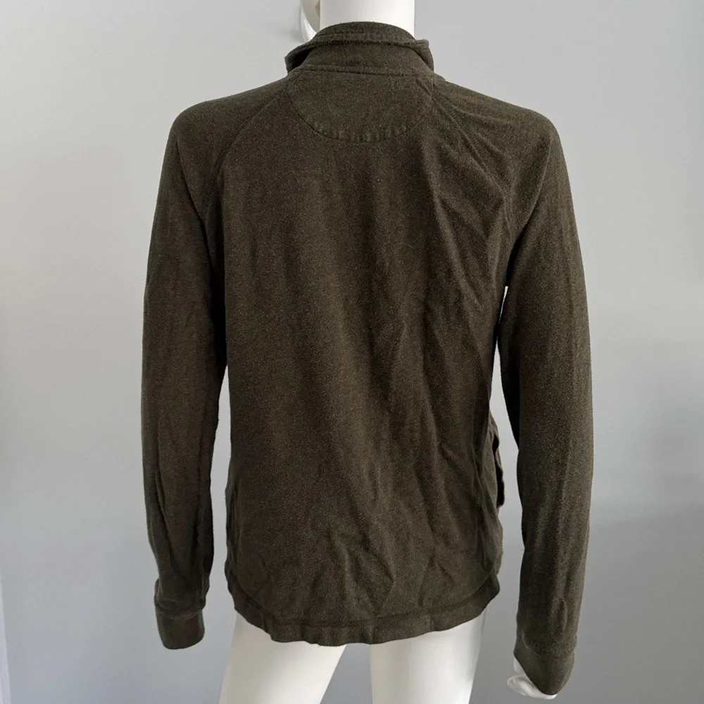Lucky Brand grey‎ label Dark Olive men Utility quarter zip